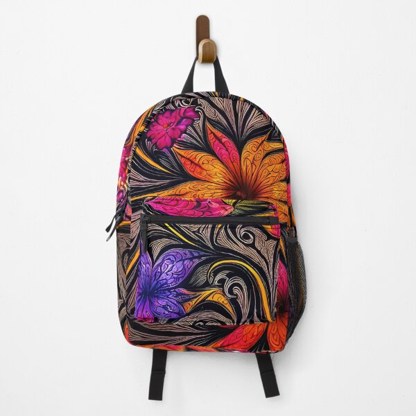 Item preview, Floral colorful wood relief carving No1. designed and sold by angelisart.
