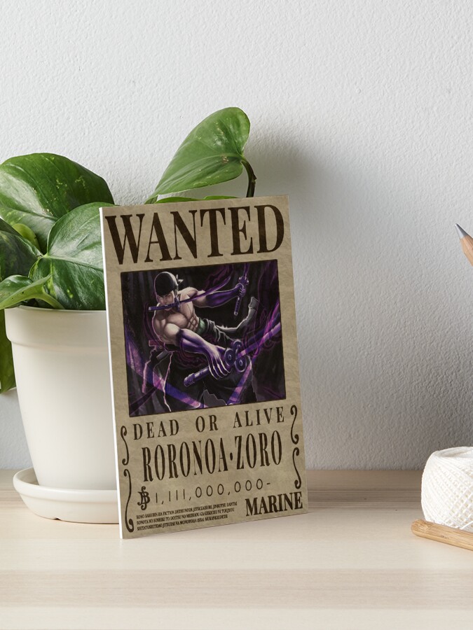 One Piece Roronoa Zoro Wanted Poster – Epic Stuff