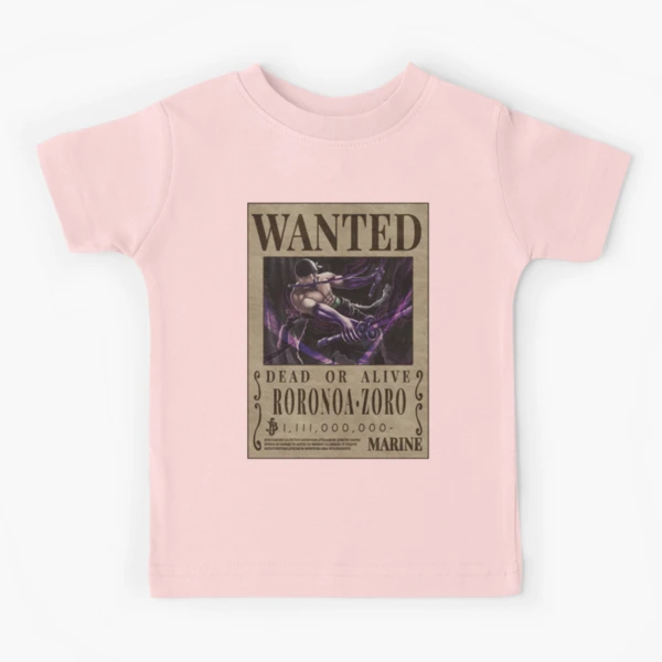 Roronoa Zoro Wanted Poster One Piece King of Hell Vice