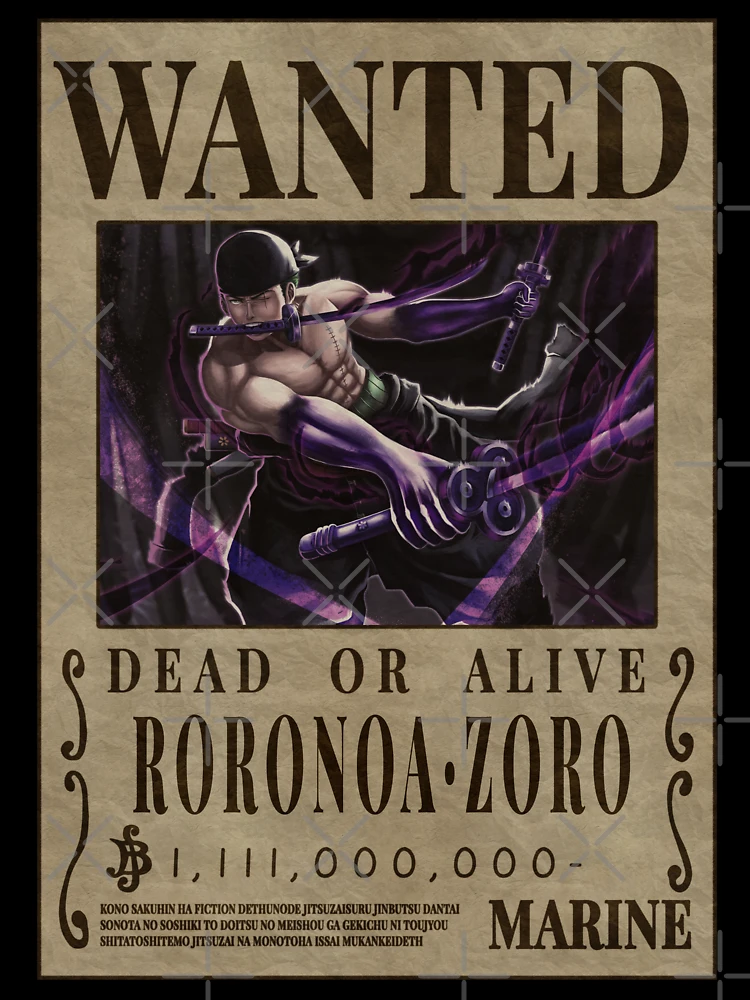 One Piece Wanted Poster - ZORO Jigsaw Puzzle