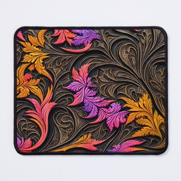 Item preview, Floral colorful wood relief carving No2. designed and sold by angelisart.