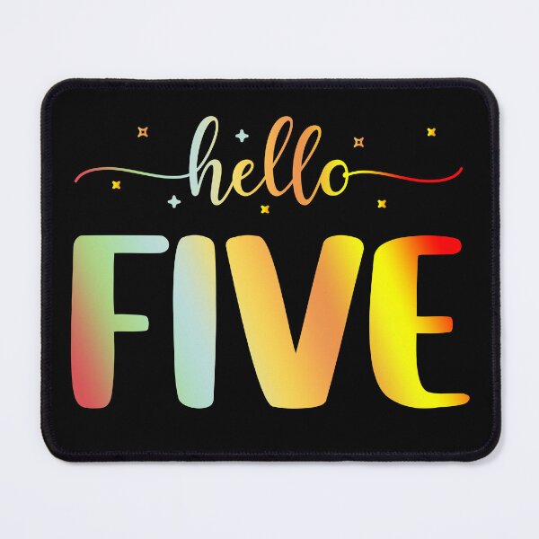 Item preview, Hello Five | 5 Year Old | 5th Birthday Girl designed and sold by AMINE  ★★★★★.