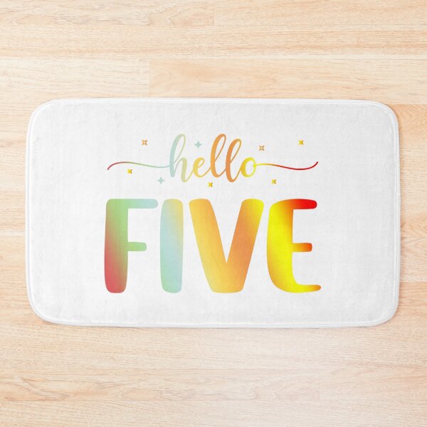 Item preview, Hello Five | 5 Year Old | 5th Birthday Girl designed and sold by AMINE  ★★★★★.