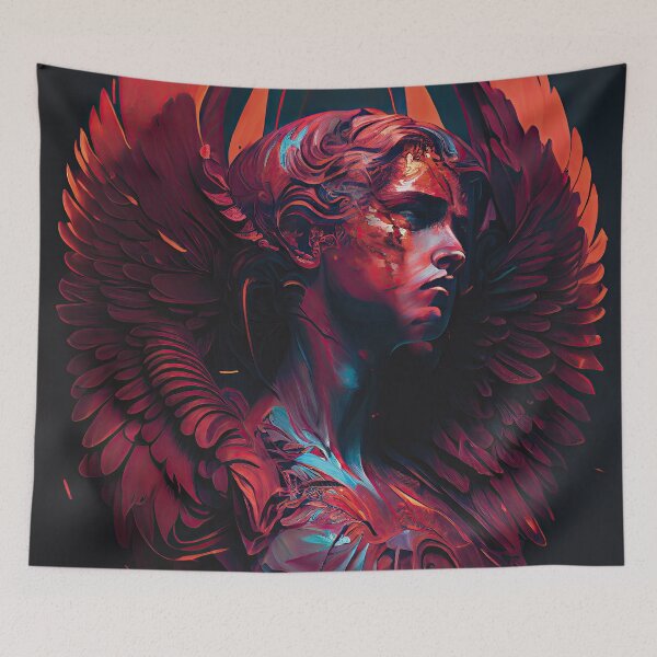Item preview, Red Wing Succubus Illustration  designed and sold by OccultDreams.