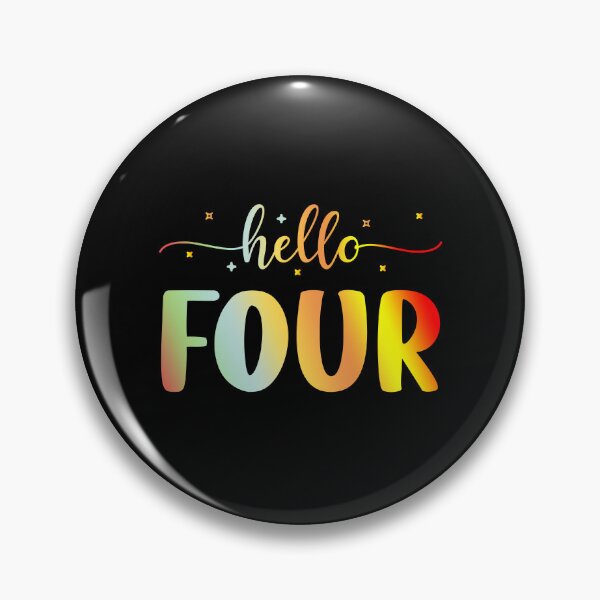 Item preview, Hello Four | 4 Year Old | 4th Birthday Girl designed and sold by AMINE  ★★★★★.
