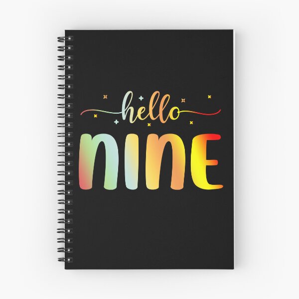 Item preview, Hello Nine | 9 Year Old | 9th Birthday Girl designed and sold by AMINE  ★★★★★.