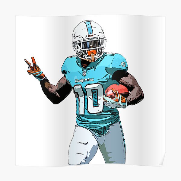 Tyreek Hill Miami Dolphins Youth Legend Orange Color Rush T-Shirt