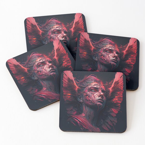 Item preview, Red Wing Succubus Illustration (Variation) designed and sold by OccultDreams.