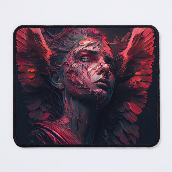 Item preview, Red Wing Succubus Illustration (Variation) designed and sold by OccultDreams.