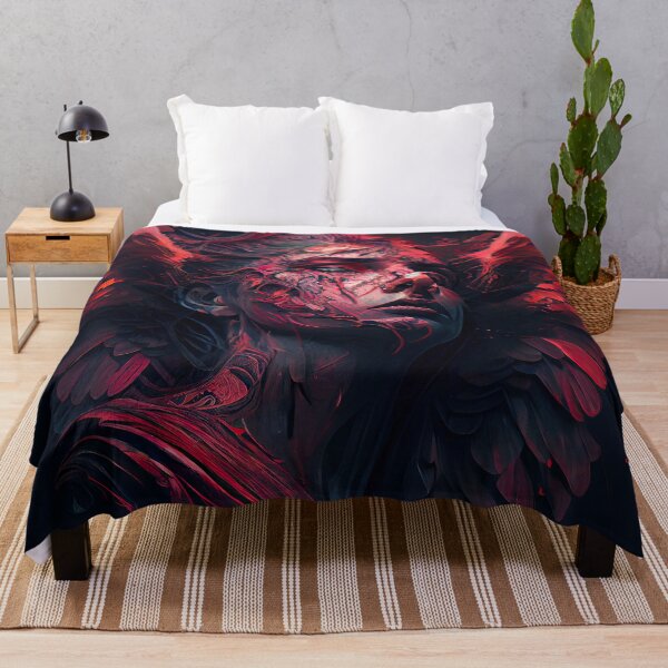 Item preview, Red Wing Succubus Illustration (Variation) designed and sold by OccultDreams.