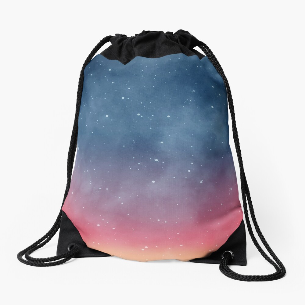 Abstract Borealis Sky Art Drawstring Bag