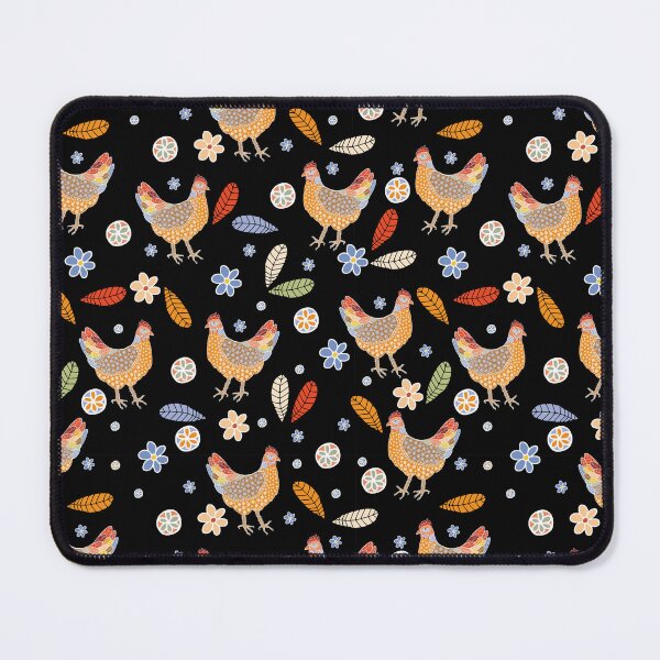 Item preview, Flock of hens on black designed and sold by Sarka Zuzanakova, Kukuckova.