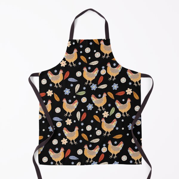 Item preview, Flock of hens on black designed and sold by Sarka Zuzanakova, Kukuckova.