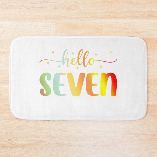 Item preview, Hello Seven | Seven Year Old | 7th Birthday Girl designed and sold by AMINE  ★★★★★.