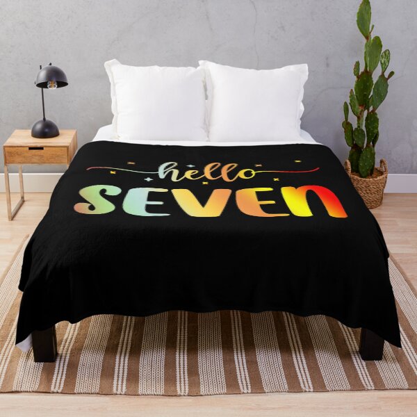Item preview, Hello Seven | Seven Year Old | 7th Birthday Girl designed and sold by AMINE ★★★★★.