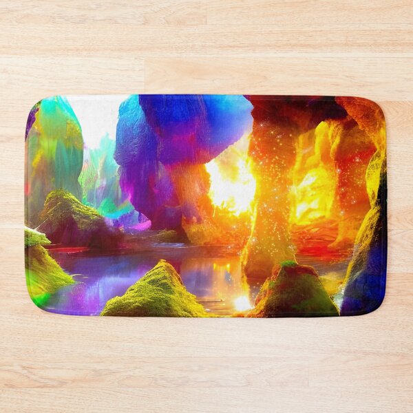 Item preview, Enchanted Caves a magical setting defined by vibrant colors designed and sold by Glimmersmith.