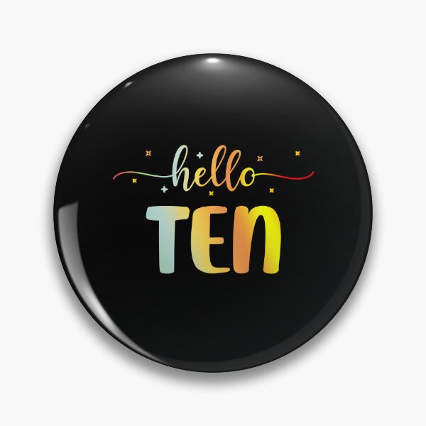 Item preview, Hello Ten | Ten Year Old | 10th Birthday Girl designed and sold by AMINE  ★★★★★.