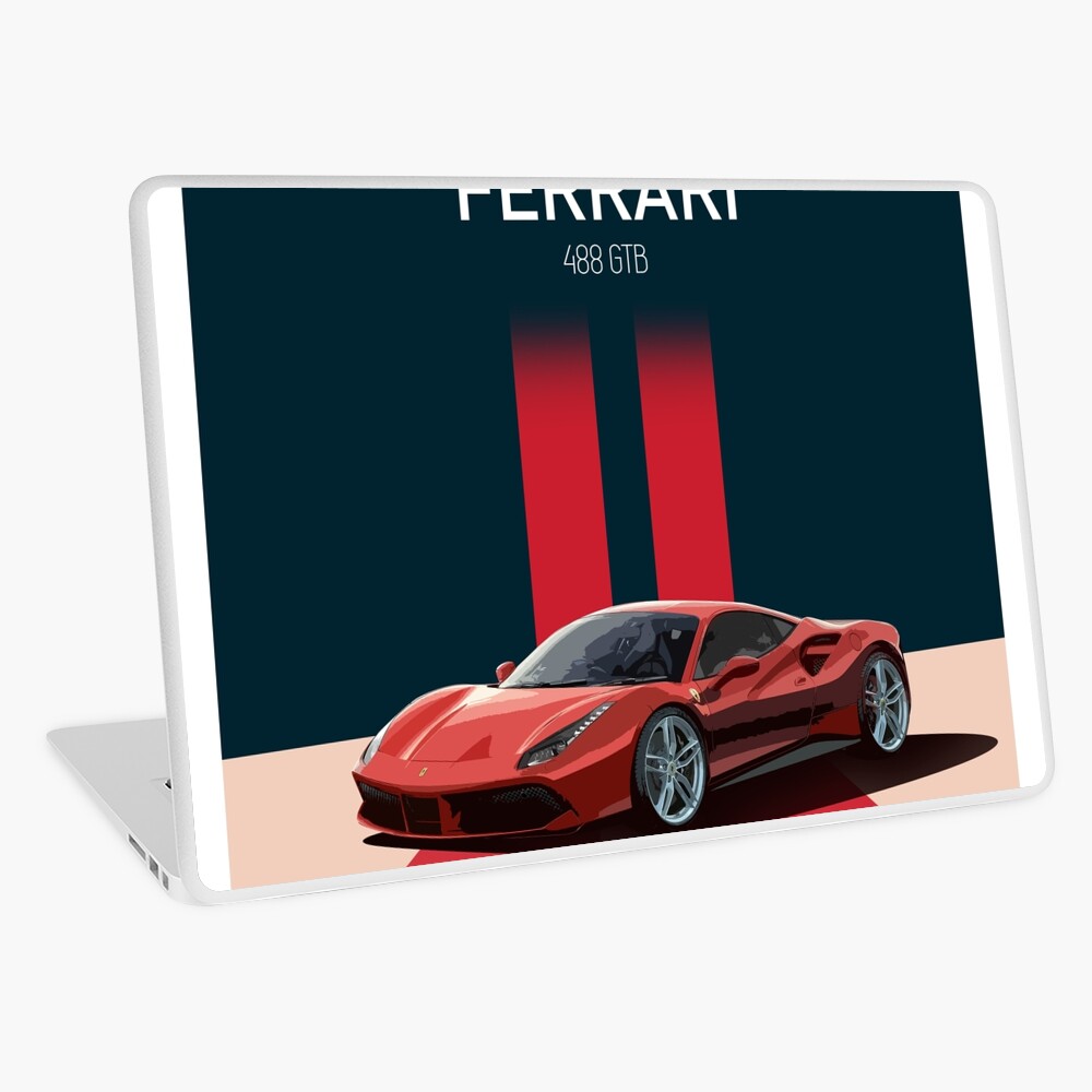 Ferrari 488 GTB Poster for Sale by BoukdeRoeck