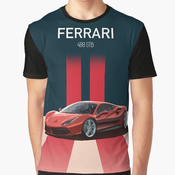 Grafik T-Shirt for Sale mit Ferrari F8 Tributo von BoukdeRoeck