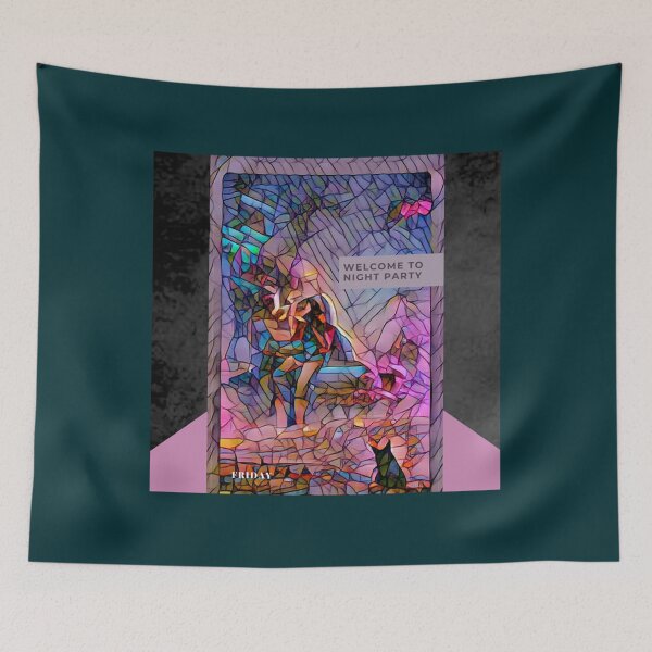 Item preview, abstract kitten vale party Art modern style      designed and sold by namcauthu.