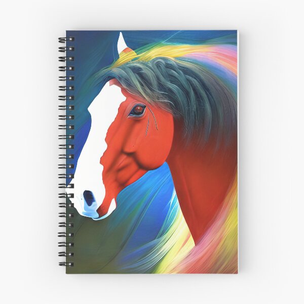 Item preview, Colorful horse head painting designed and sold by angelisart.