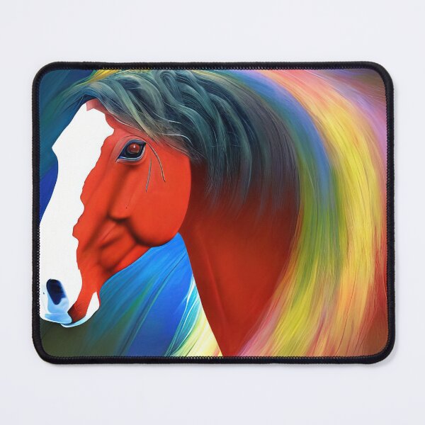 Item preview, Colorful horse head painting designed and sold by angelisart.