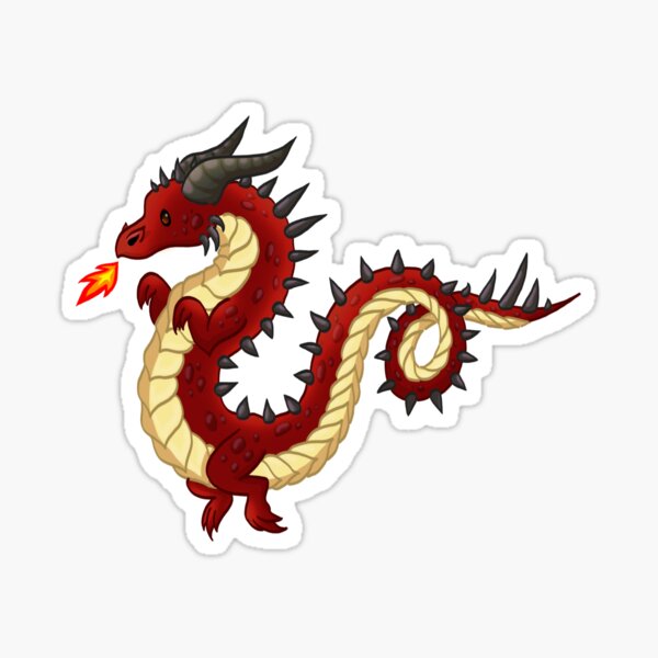 Red Dragon Sticker