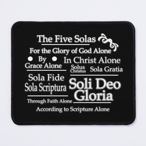 Item preview, Five Solas Typography White designed and sold by KCTraders.