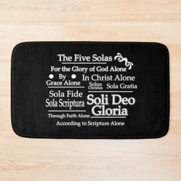 Item preview, Five Solas Typography White designed and sold by KCTraders.