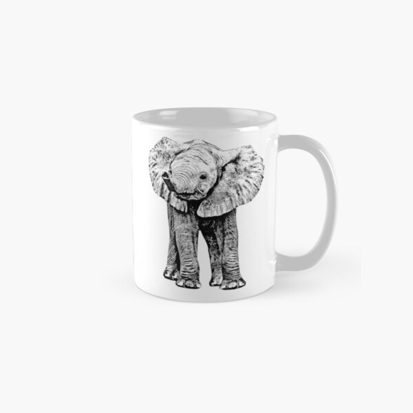 Cute Baby Elephant | African Wildlife Classic Mug