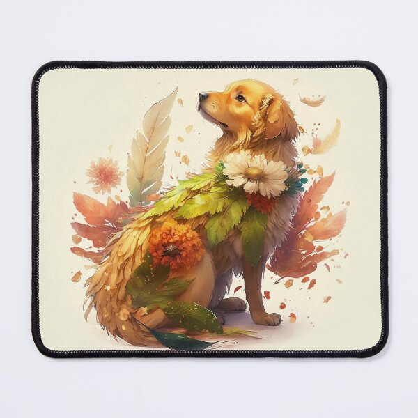 Item preview, Beautiful Golden Retriever Floral Design designed and sold by Deanna Cathcart.