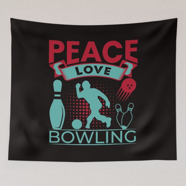 Item preview, Peace Love Bowling designed and sold by netdota.