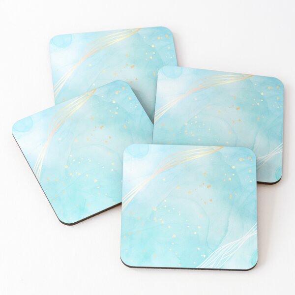 Artikelvorschau, Ästhetische und elegante Aqua Janzay Trending Marble Swirls entworfen und verkauft von Janzay.