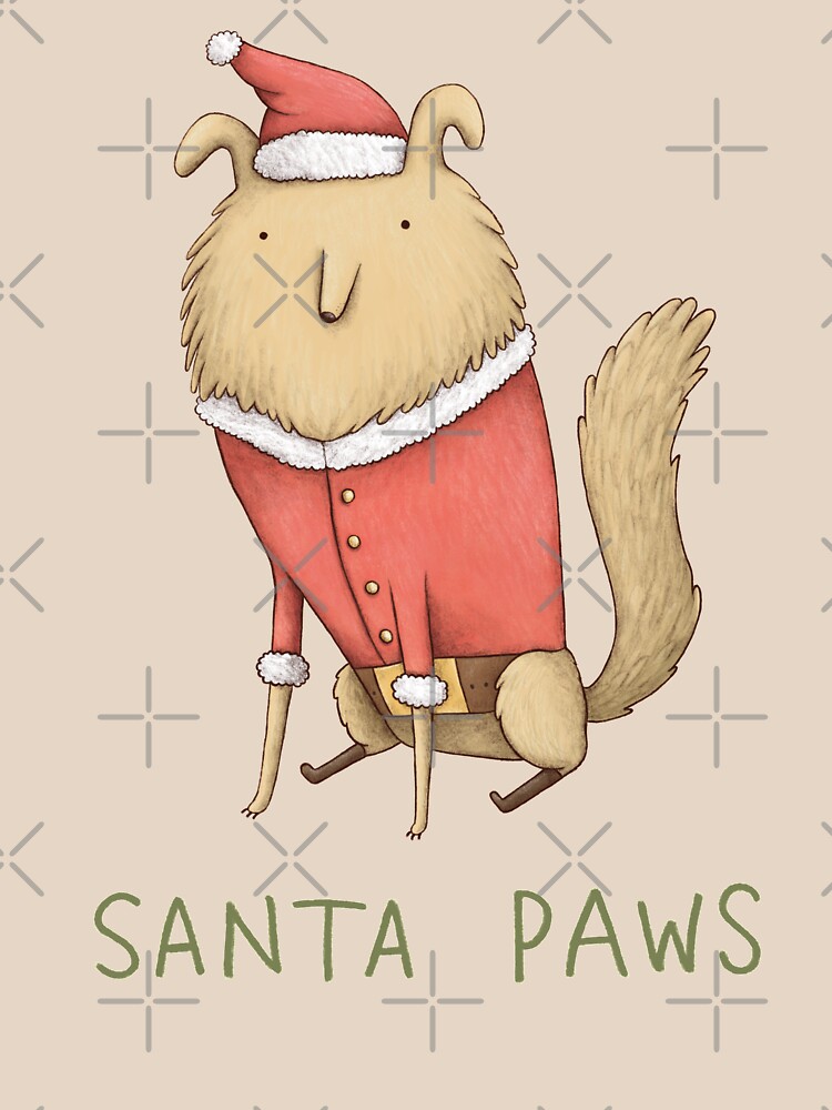 Thumbnail 7 of 7, Classic T-Shirt, Santa Paws designed and sold by Sophie Corrigan.