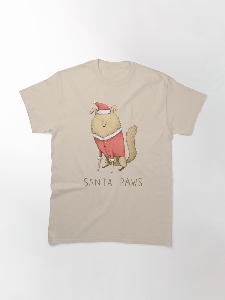 Thumbnail 2 of 7, Classic T-Shirt, Santa Paws designed and sold by Sophie Corrigan.