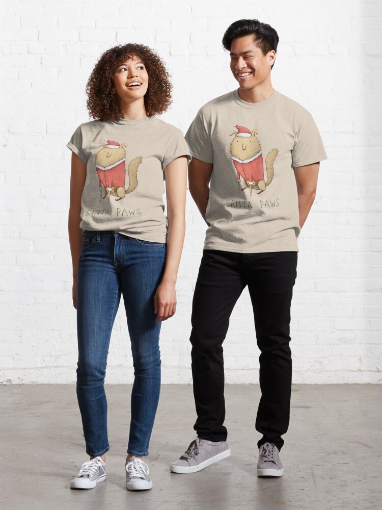 Thumbnail 1 of 7, Classic T-Shirt, Santa Paws designed and sold by Sophie Corrigan.