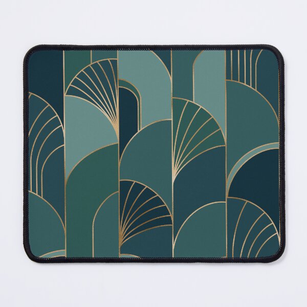 Item preview, 1920s Green Art Deco Scallops designed and sold by BronwynBecks.