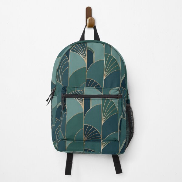 Item preview, 1920s Green Art Deco Scallops designed and sold by BronwynBecks.