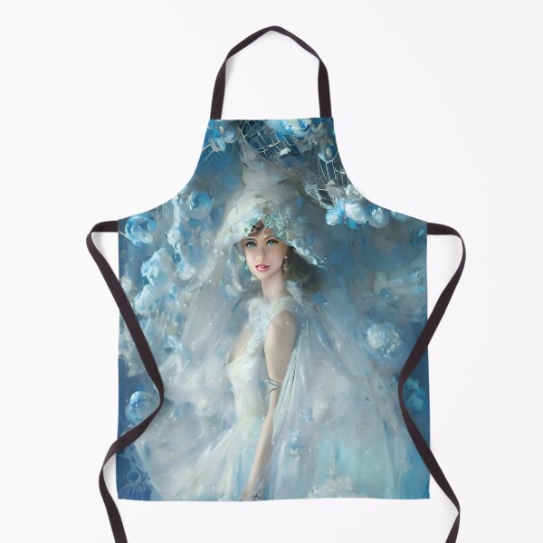 Item preview, Mariée et fleurs bleues("Bride and Blue Blossoms"): The Blue Collection. designed and sold by CherNikDesigns.