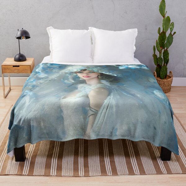 Item preview, Mariée et fleurs bleues("Bride and Blue Blossoms"): The Blue Collection. designed and sold by CherNikDesigns.