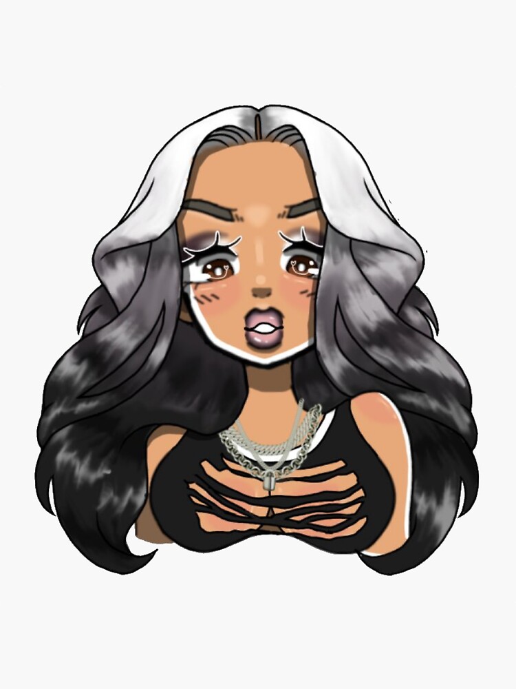 "Cardi B Black Ombré Hair" Sticker For Sale By Cardiisshook | Redbubble