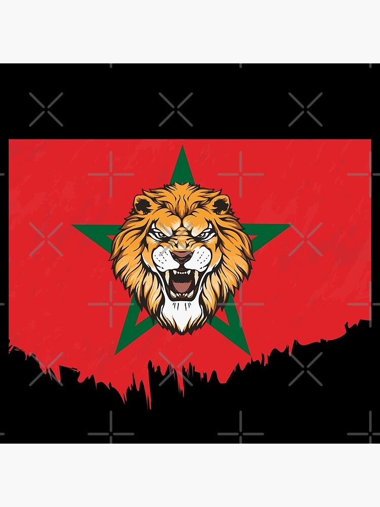 Poster Drapeau marocain 