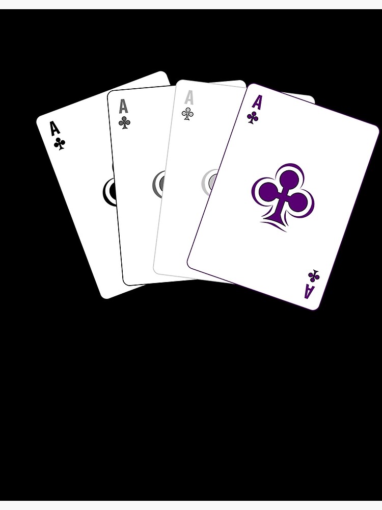 "LGBT Ace Pride Month Gift Ace Cards Asexual" Poster for Sale by