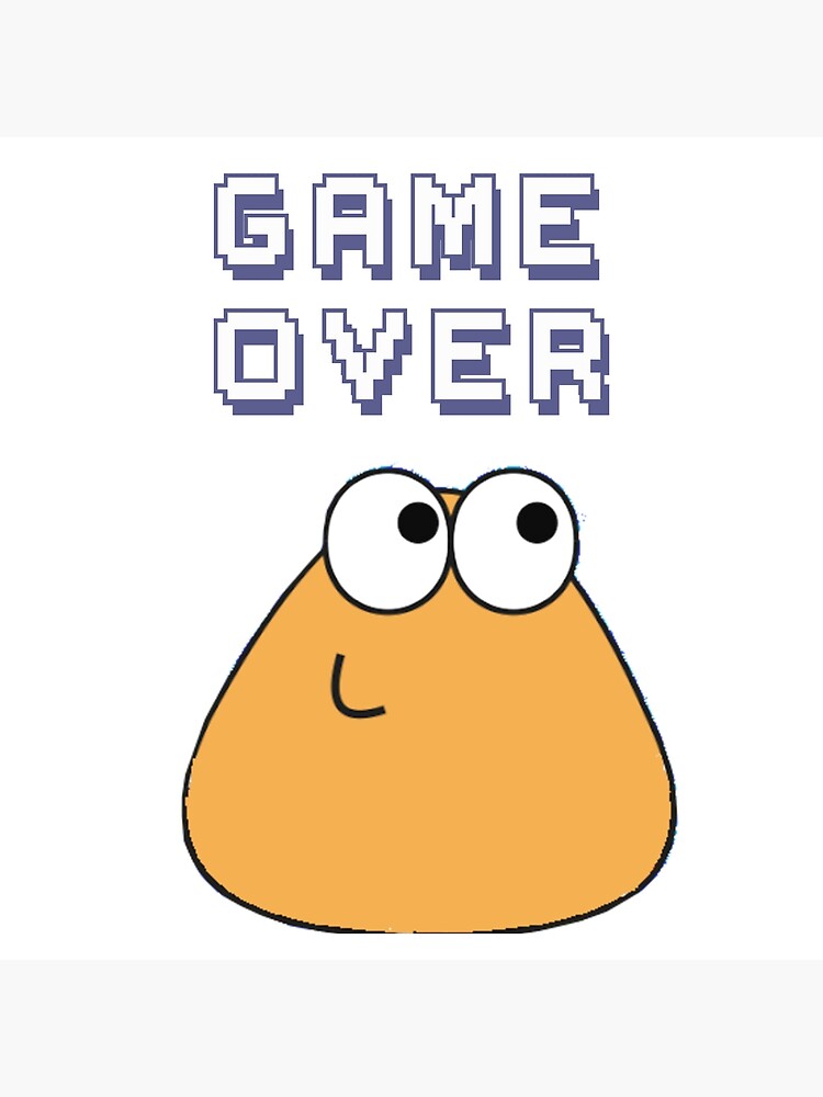 hungry pou :( Sticker for Sale by Neesu