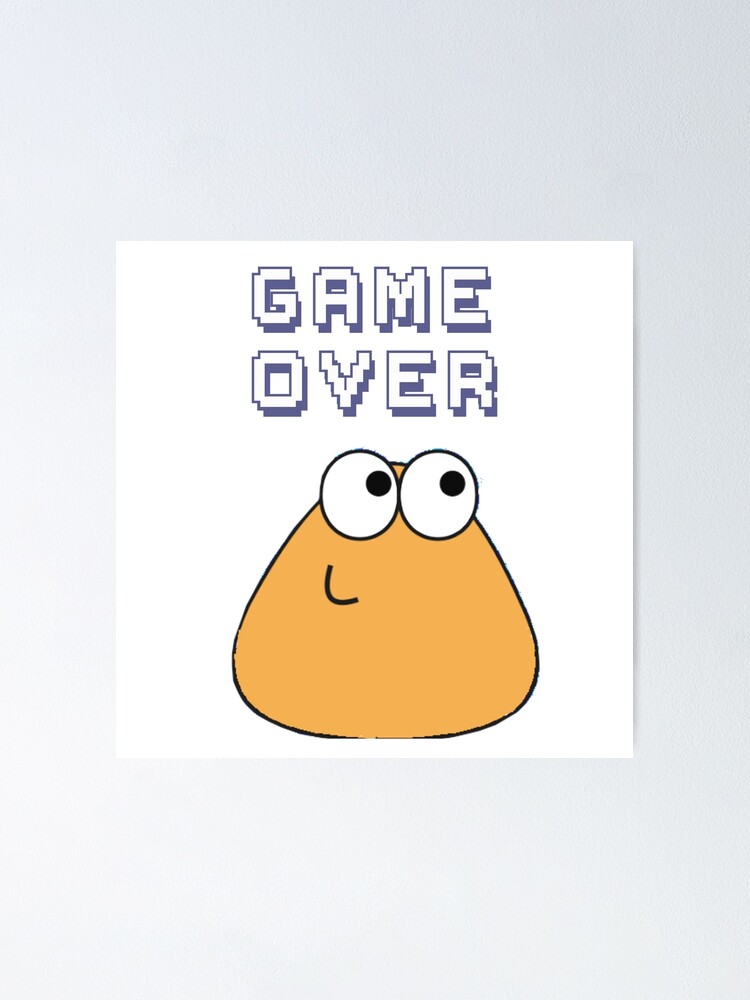 hungry pou :( Sticker for Sale by Neesu