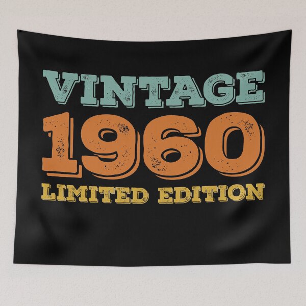 Item preview, VINTAGE 1960 LIMITED EDITION DISTRESSED RETRO BIRTHDAY GIFT IDEA designed and sold by Kipcio.