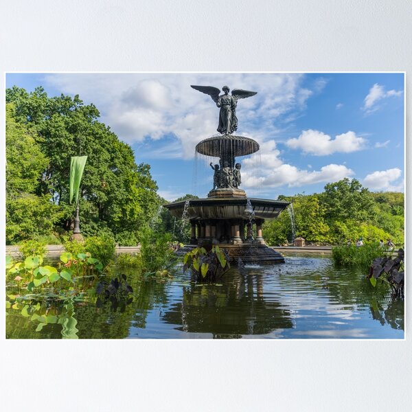 New York City Central Park Bethesda Fountain Blossoms by Christopher Arndt