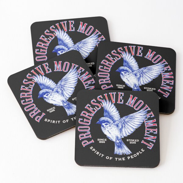 Item preview, PMD00024 Progressive Movement Designs Bird Spirit of People on black for progressives designed and sold by ProgressiveLeft.