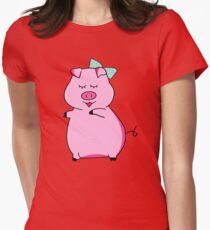 Piggy Pink Women's Fitted T-Shirt