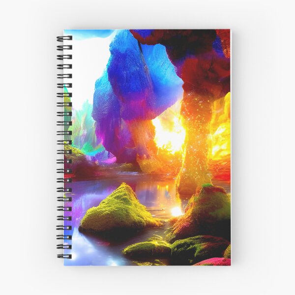Item preview, Enchanted Caves a magical setting defined by vibrant colors designed and sold by Glimmersmith.
